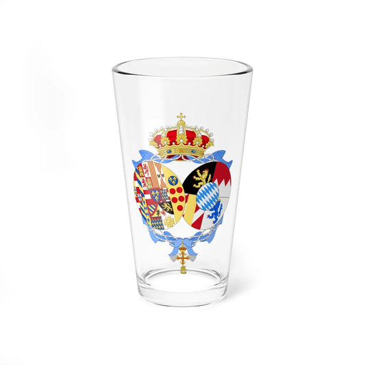 Coat of Arms of Maria Ludovica Teresa Duchess of Calabria (Italy) (Coat of Arms) Pint Glass 16oz 16oz - Go Mug Yourself