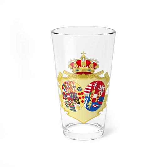Coat of Arms of Maria Theresa Queen of the Two Sicilies (Italy) (Coat of Arms) Pint Glass 16oz 16oz - Go Mug Yourself
