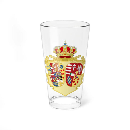 Coat of Arms of Marie Caroline Queen of Naples and Sicily (Italy) (Coat of Arms) Pint Glass 16oz 16oz - Go Mug Yourself