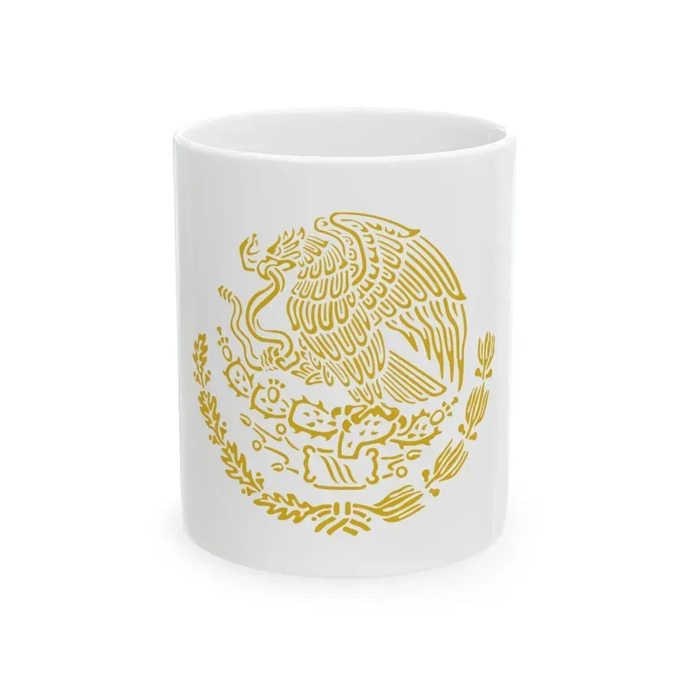 Coat of arms of Mexico 2 - White Coffee Mug 11oz - Go Mug Yourself