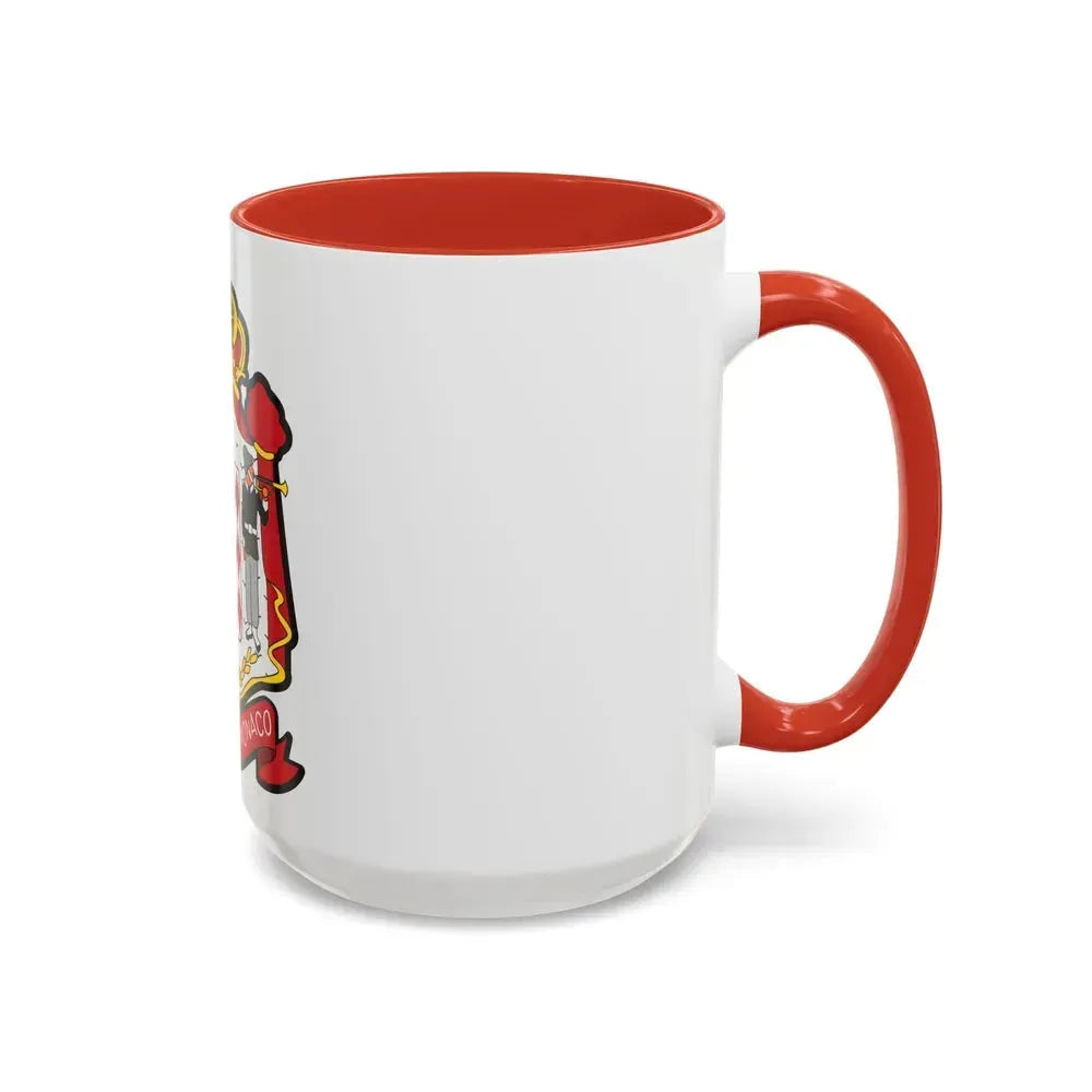 Coat of arms of Monaco - Accent Coffee Mug - Go Mug Yourself