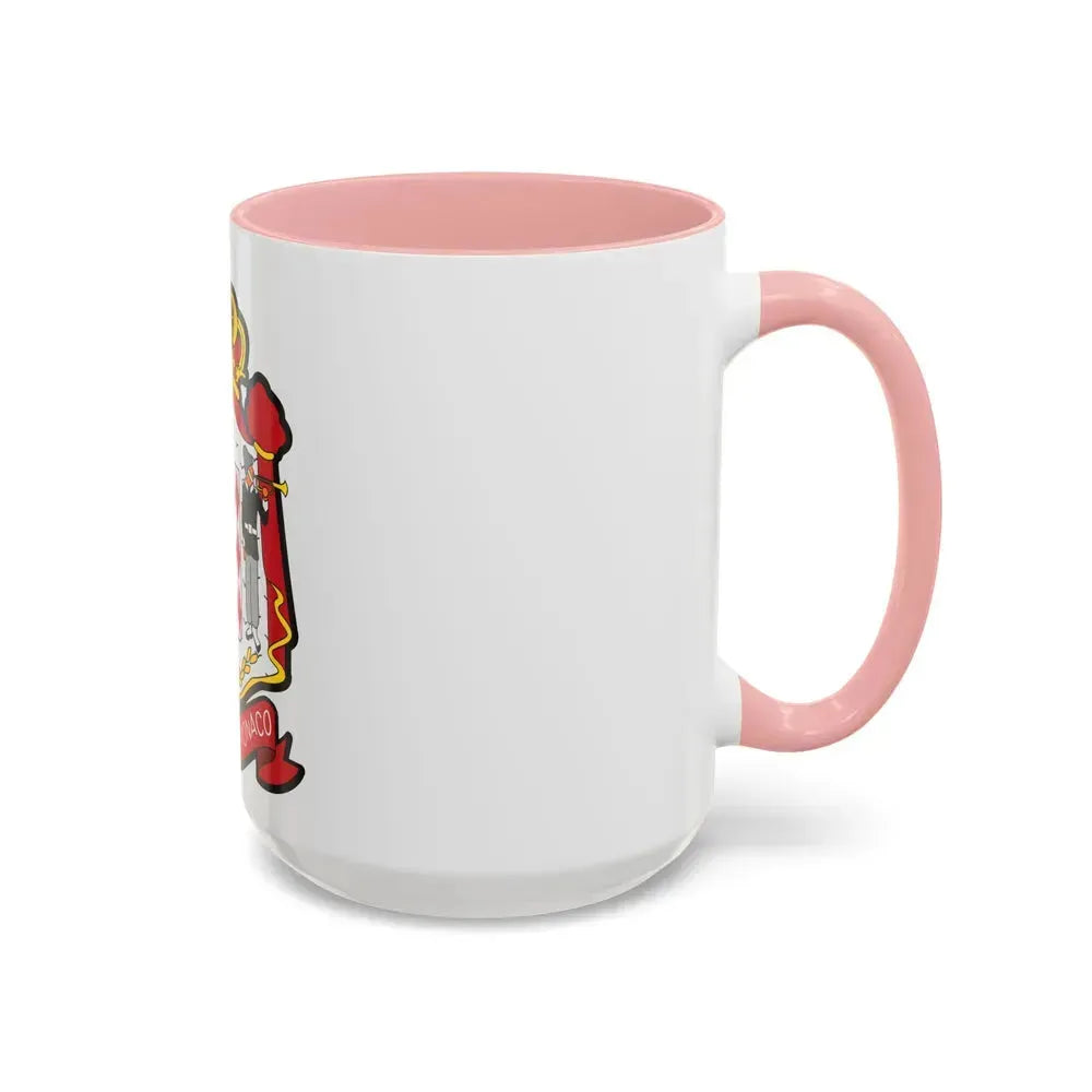Coat of arms of Monaco - Accent Coffee Mug - Go Mug Yourself