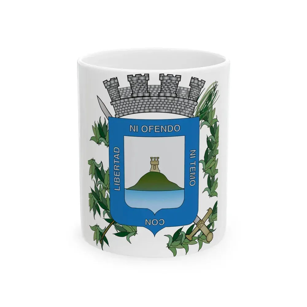 Coat of arms of Montevideo Department - White Coffee Mug 11oz - Go Mug Yourself