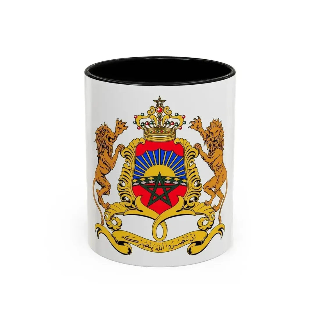 Coat of arms of Morocco - Accent Coffee Mug 11oz Black - Go Mug Yourself