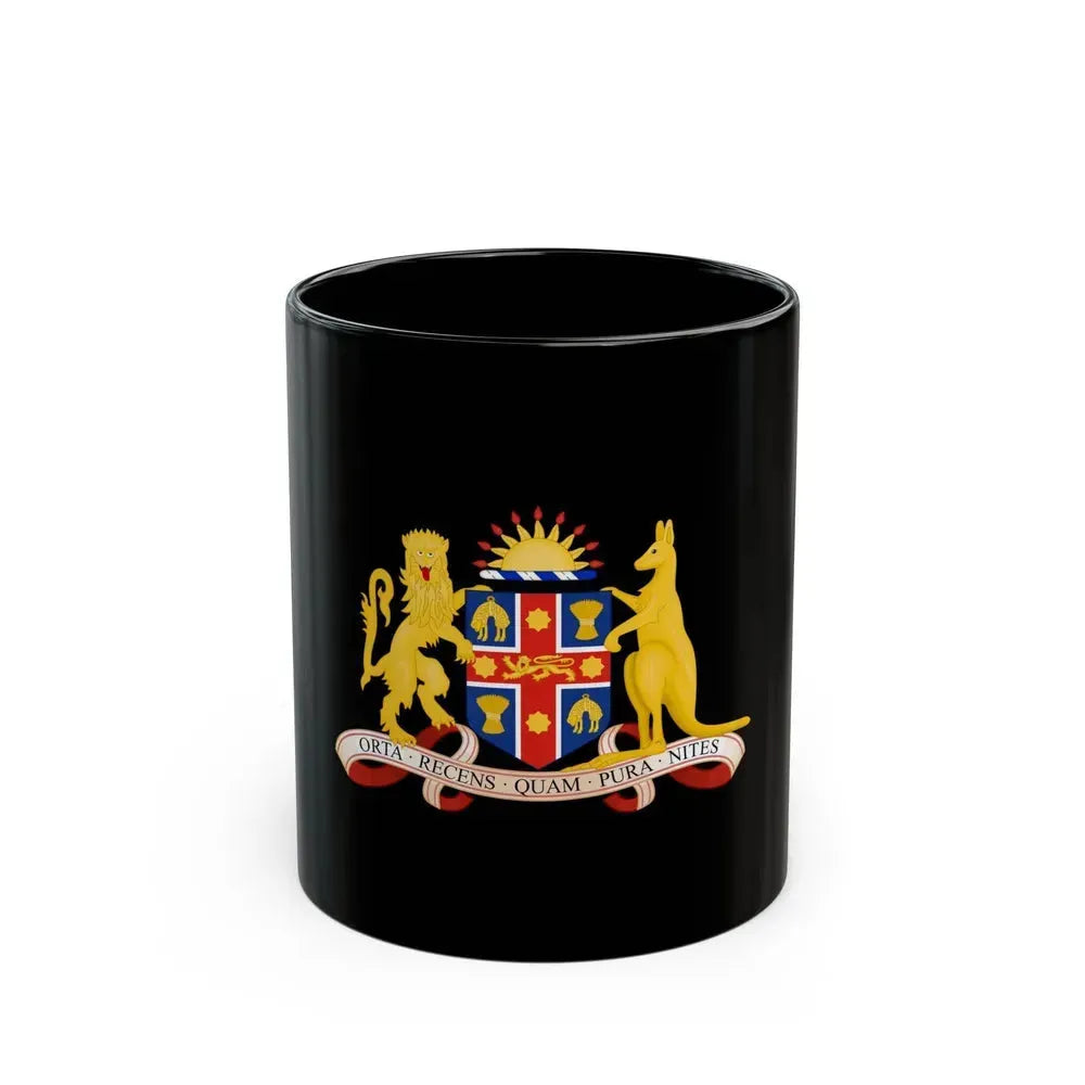 Coat of Arms of New South Wales - Black Coffee Mug 11oz - Go Mug Yourself