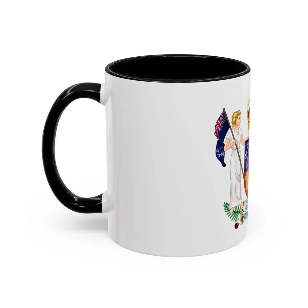 Coat of arms of New Zealand - Accent Coffee Mug - Go Mug Yourself