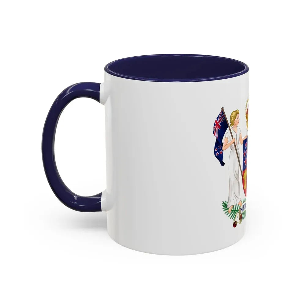 Coat of arms of New Zealand - Accent Coffee Mug - Go Mug Yourself