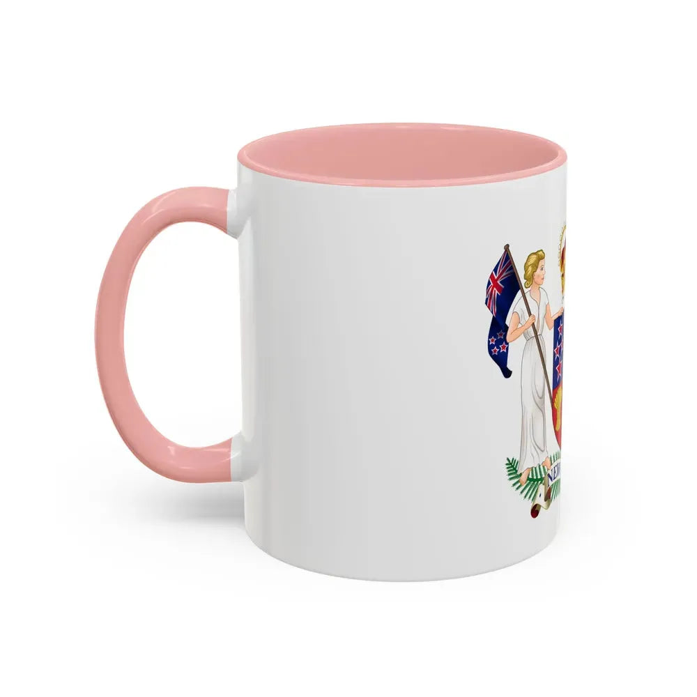 Coat of arms of New Zealand - Accent Coffee Mug - Go Mug Yourself
