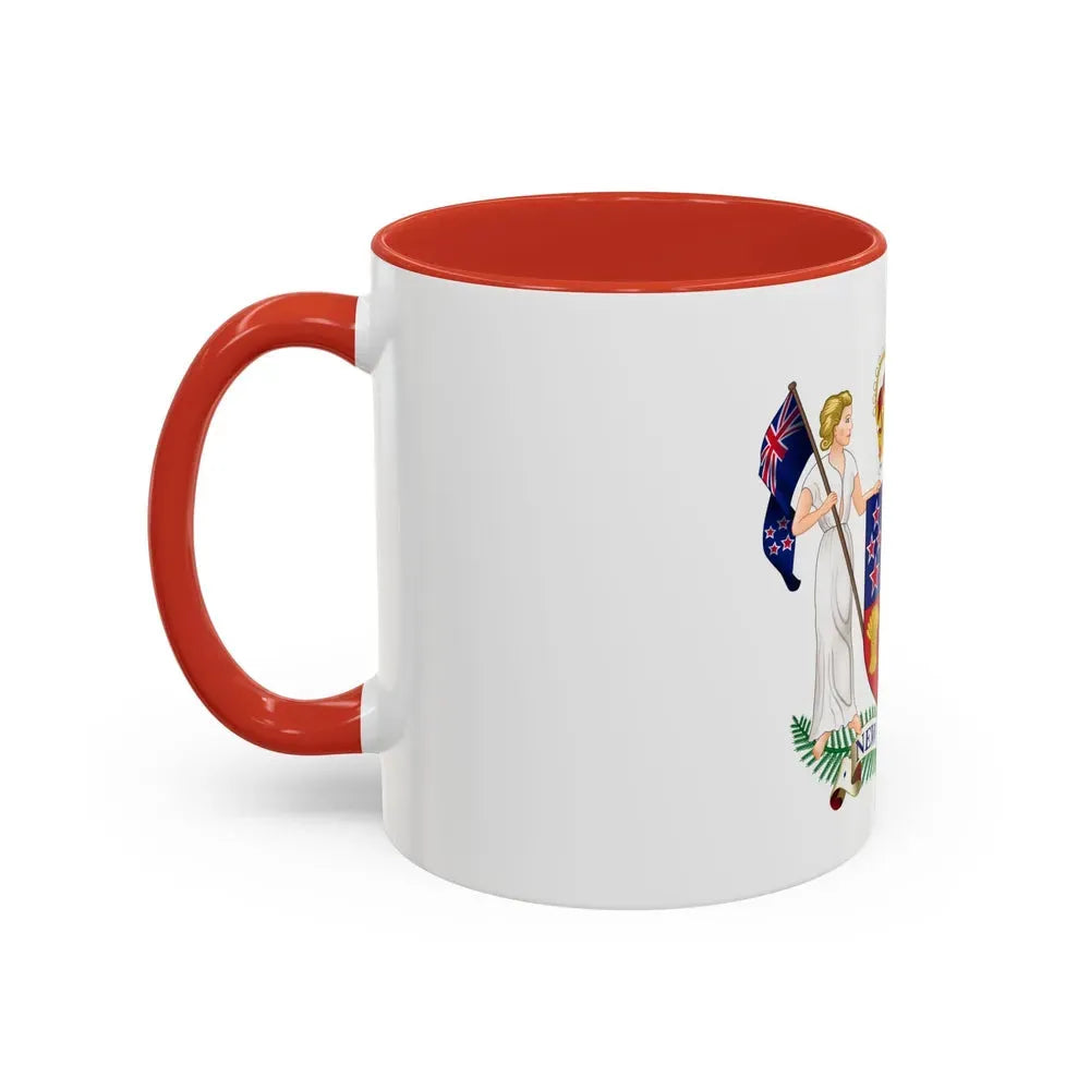 Coat of arms of New Zealand - Accent Coffee Mug - Go Mug Yourself