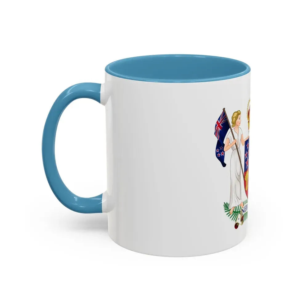 Coat of arms of New Zealand - Accent Coffee Mug - Go Mug Yourself