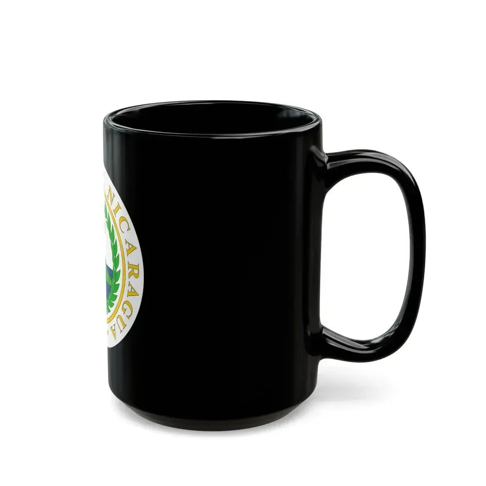 Coat of arms of Nicaragua (1854) - Black Coffee Mug - Go Mug Yourself