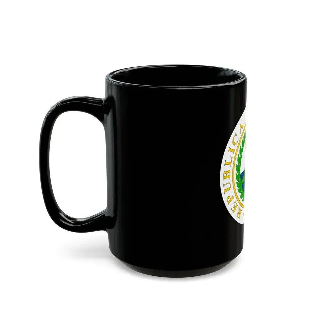 Coat of arms of Nicaragua (1854) - Black Coffee Mug - Go Mug Yourself