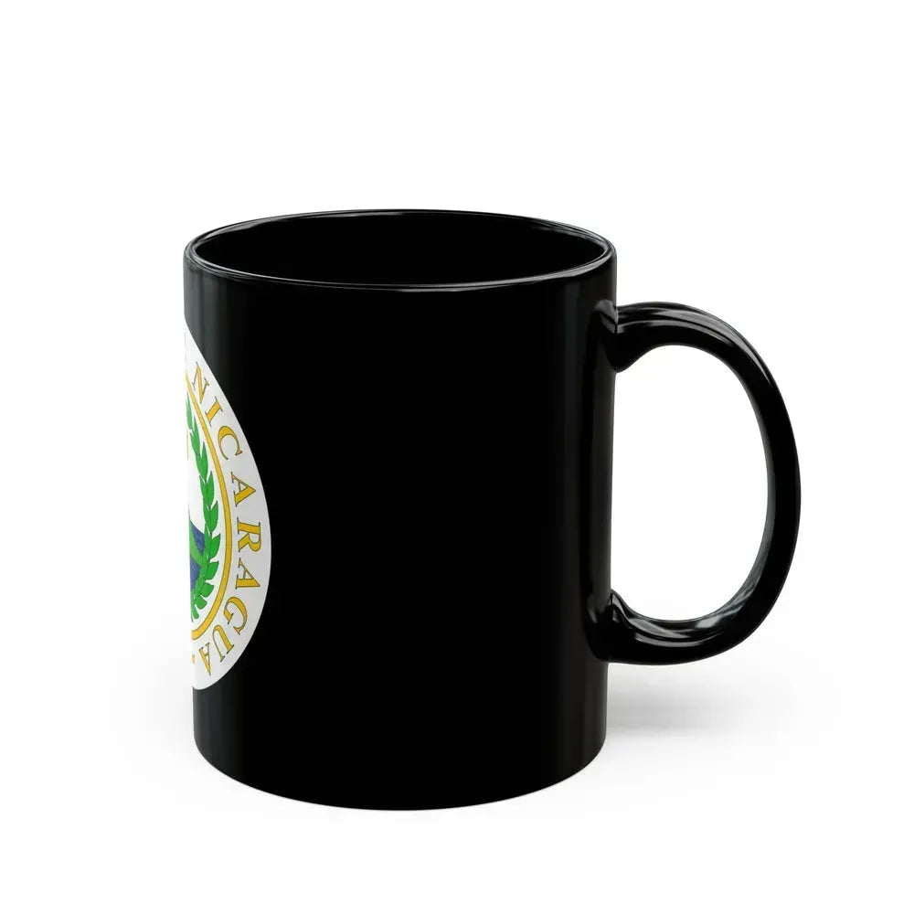 Coat of arms of Nicaragua (1854) - Black Coffee Mug - Go Mug Yourself