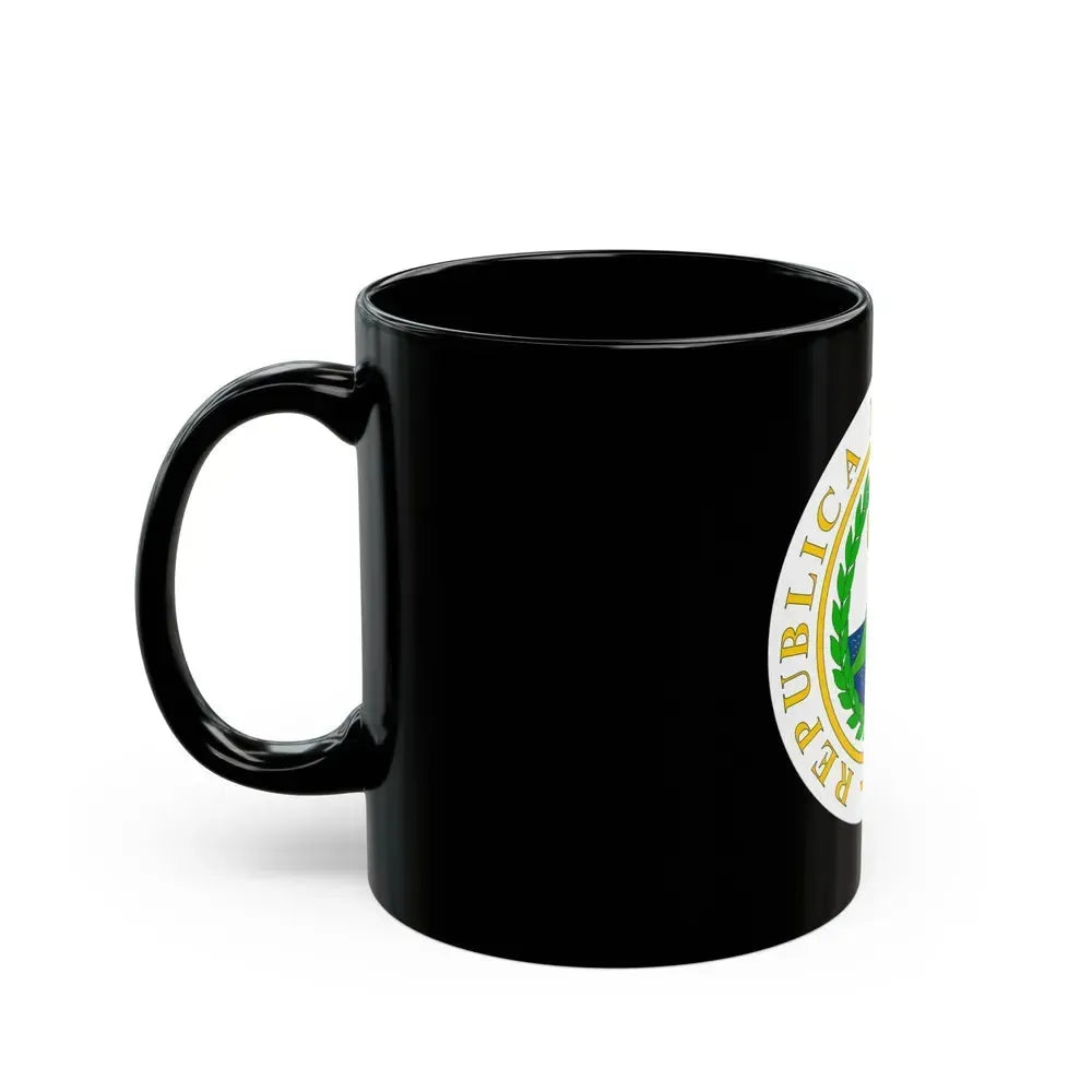 Coat of arms of Nicaragua (1854) - Black Coffee Mug - Go Mug Yourself