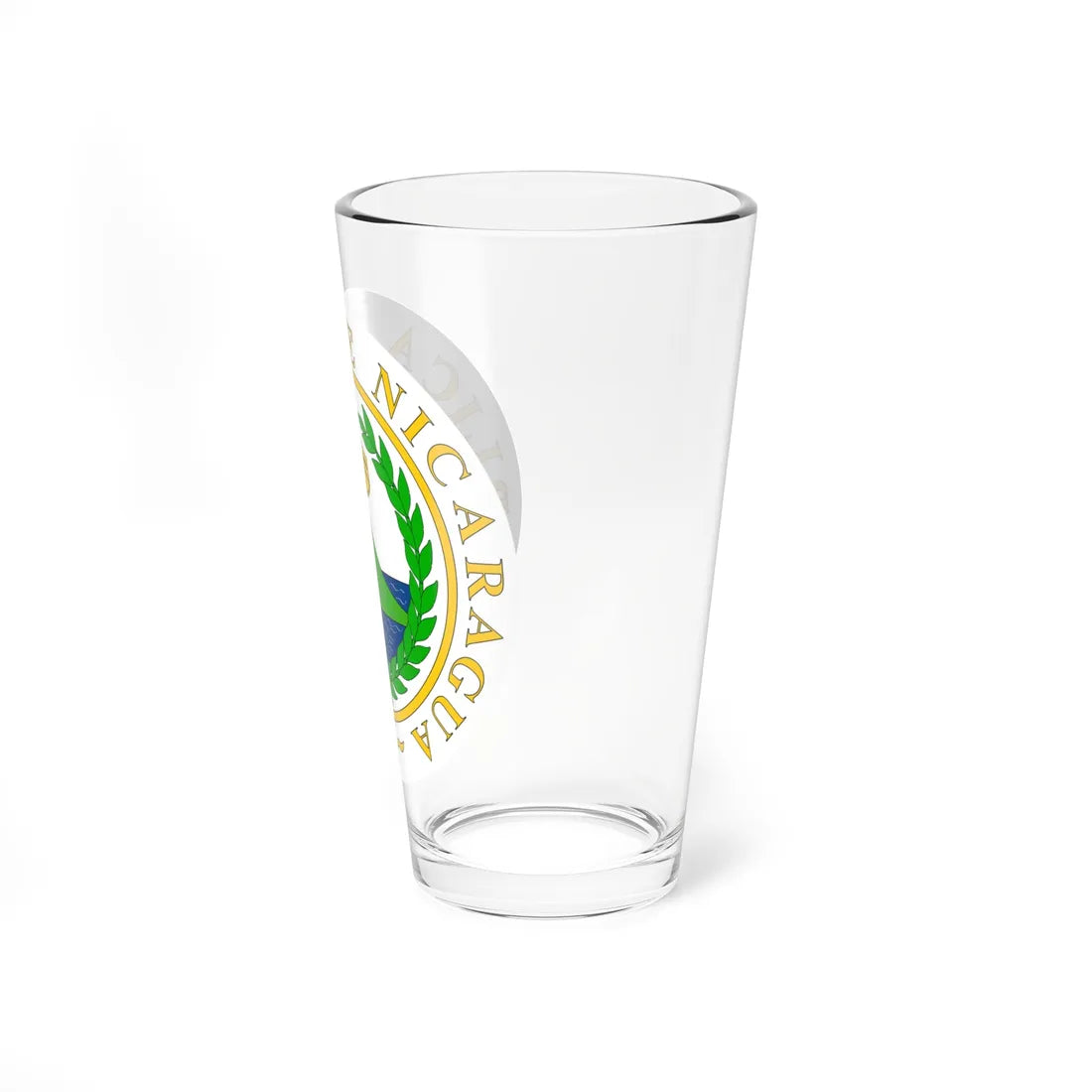 Coat of arms of Nicaragua 1854 (Nicaragua) (Coat of Arms) Pint Glass 16oz - Go Mug Yourself