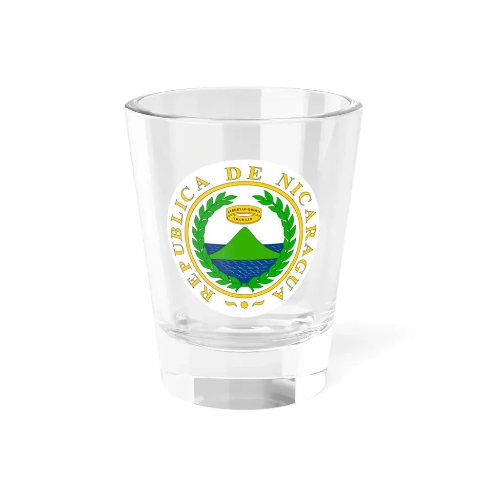 Coat of arms of Nicaragua (1854) - Shot Glass 1.5oz 1.5oz - Go Mug Yourself