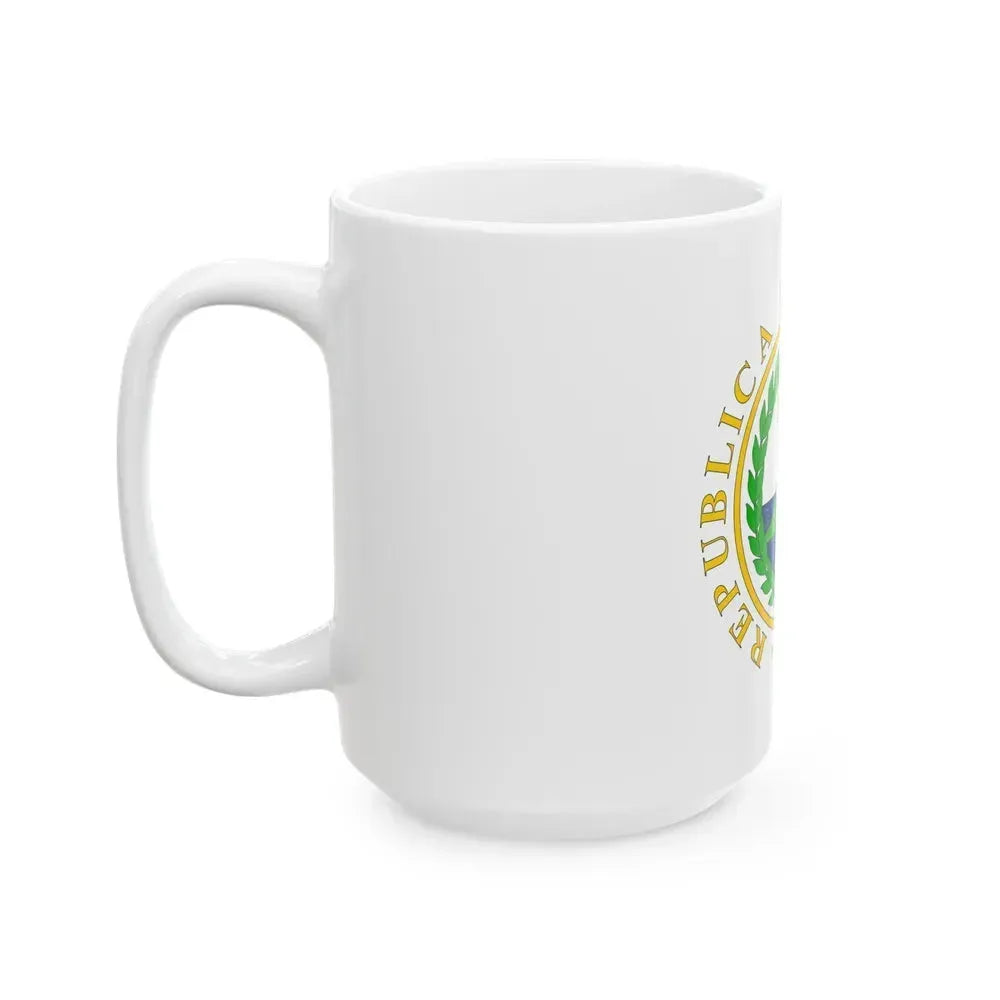 Coat of arms of Nicaragua (1854) - White Coffee Mug - Go Mug Yourself