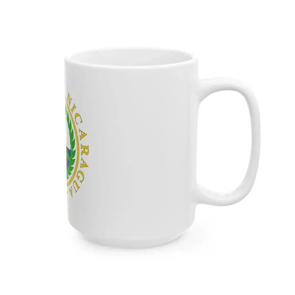 Coat of arms of Nicaragua (1854) - White Coffee Mug - Go Mug Yourself