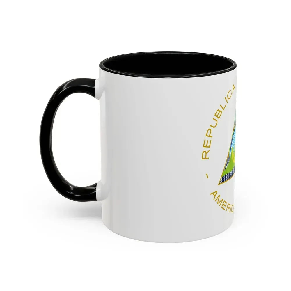 Coat of arms of Nicaragua - Accent Coffee Mug - Go Mug Yourself