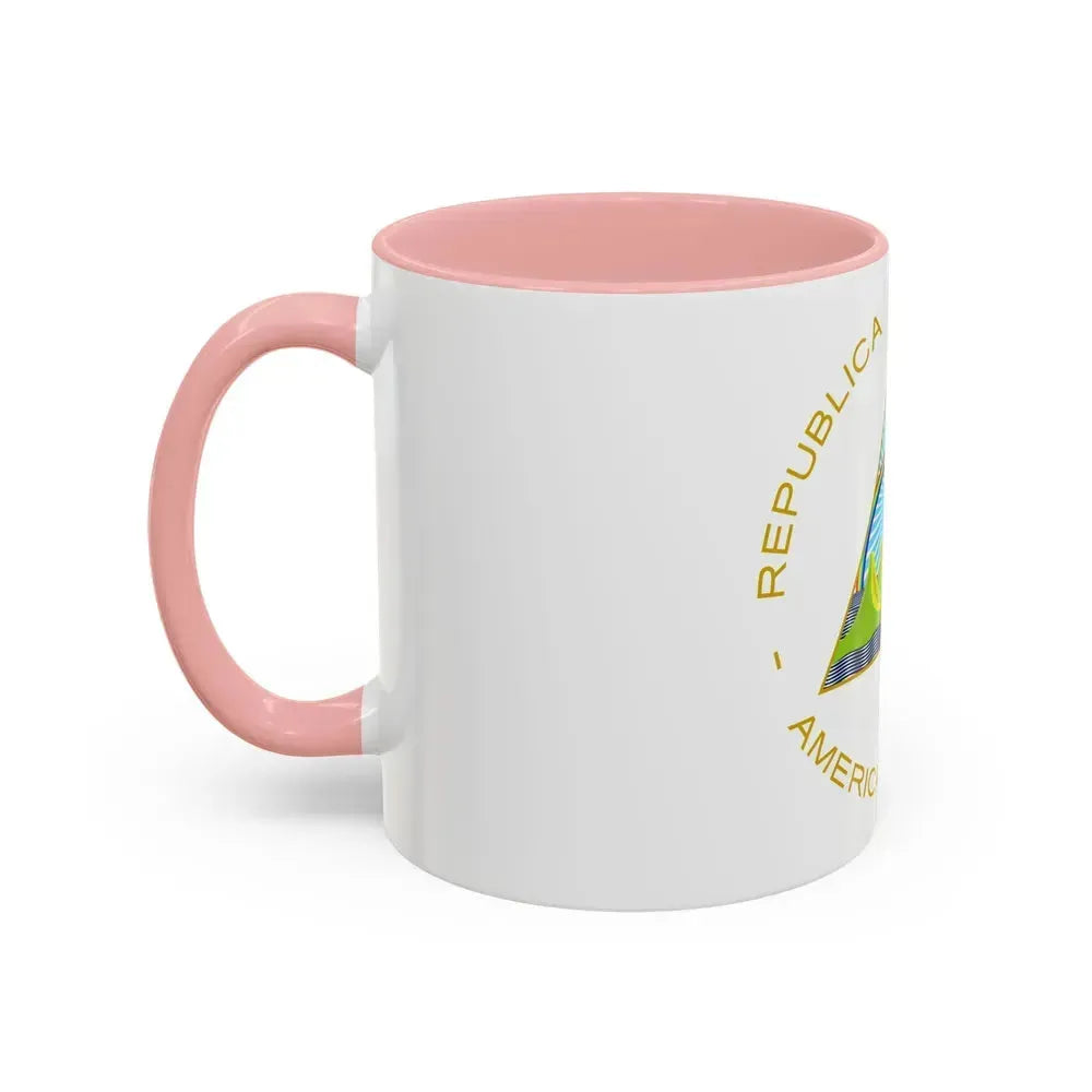 Coat of arms of Nicaragua - Accent Coffee Mug - Go Mug Yourself