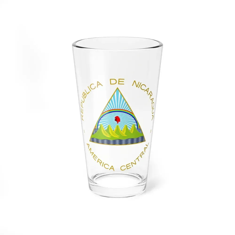 Coat of arms of Nicaragua - Pint Glass 16oz 16oz - Go Mug Yourself