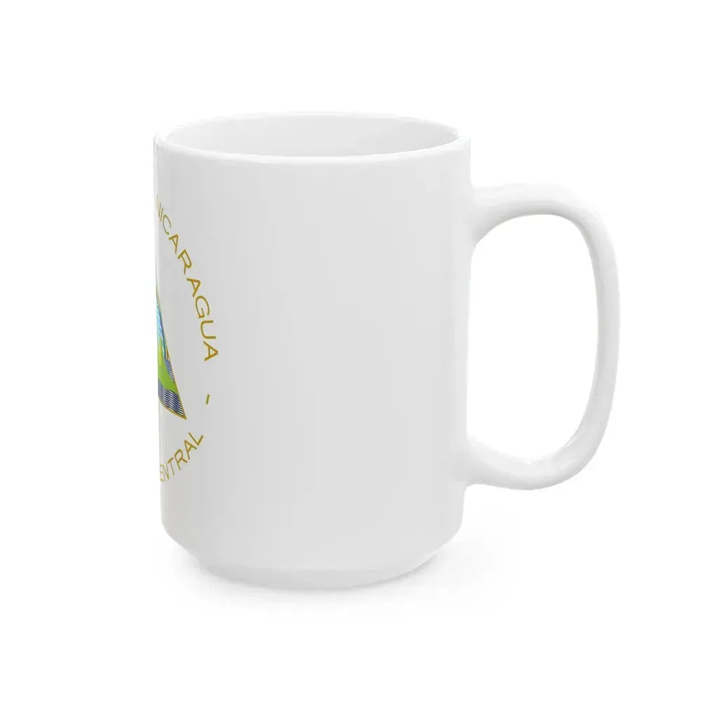 Coat of arms of Nicaragua - White Coffee Mug - Go Mug Yourself