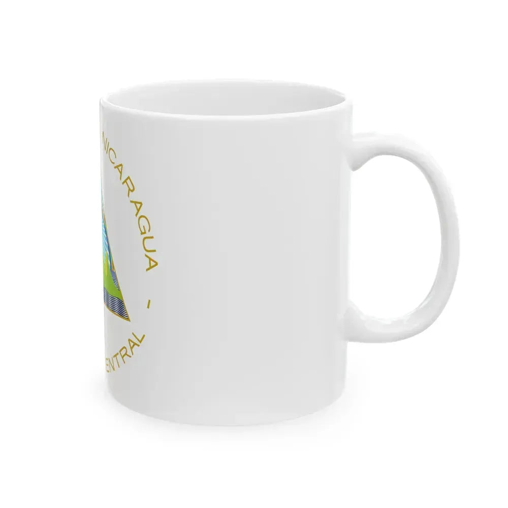 Coat of arms of Nicaragua - White Coffee Mug - Go Mug Yourself