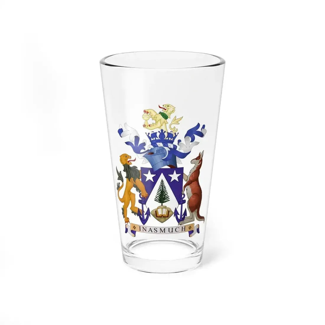Coat of arms of Norfolk Island - Pint Glass 16oz 16oz - Go Mug Yourself