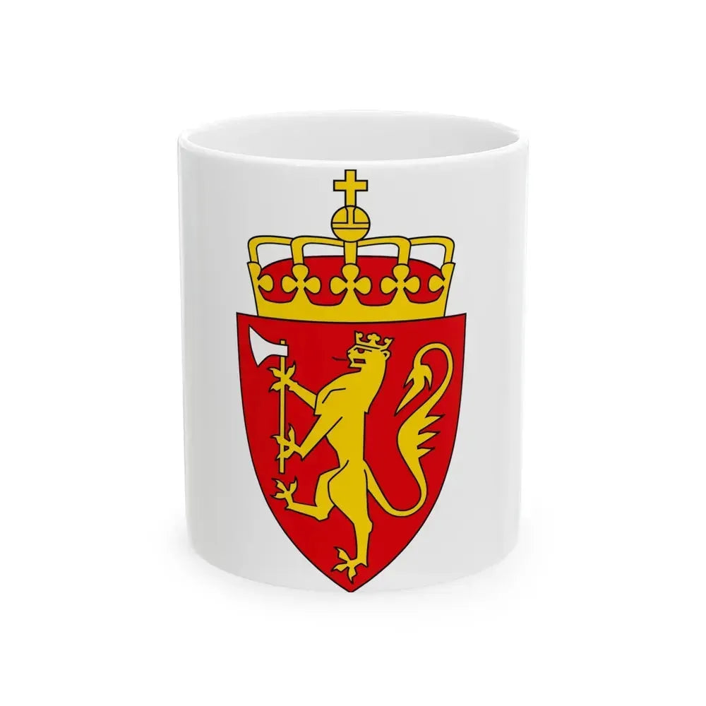 Coat of arms of Norway - White Coffee Mug 11oz - Go Mug Yourself