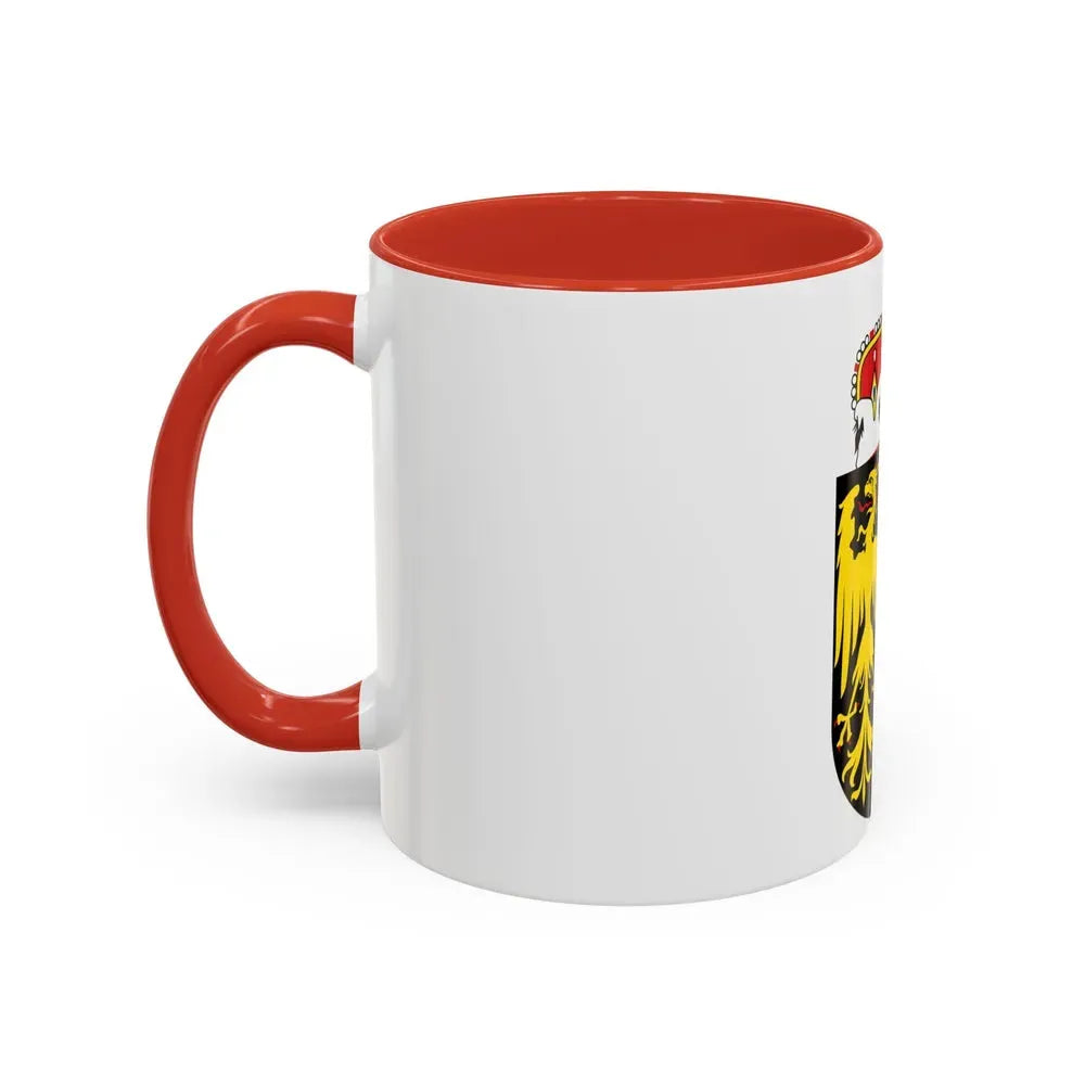 Coat of Arms of Oberoesterreich Austria - Accent Coffee Mug - Go Mug Yourself