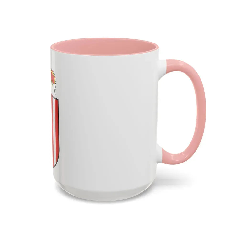 Coat of Arms of Oberoesterreich Austria - Accent Coffee Mug - Go Mug Yourself