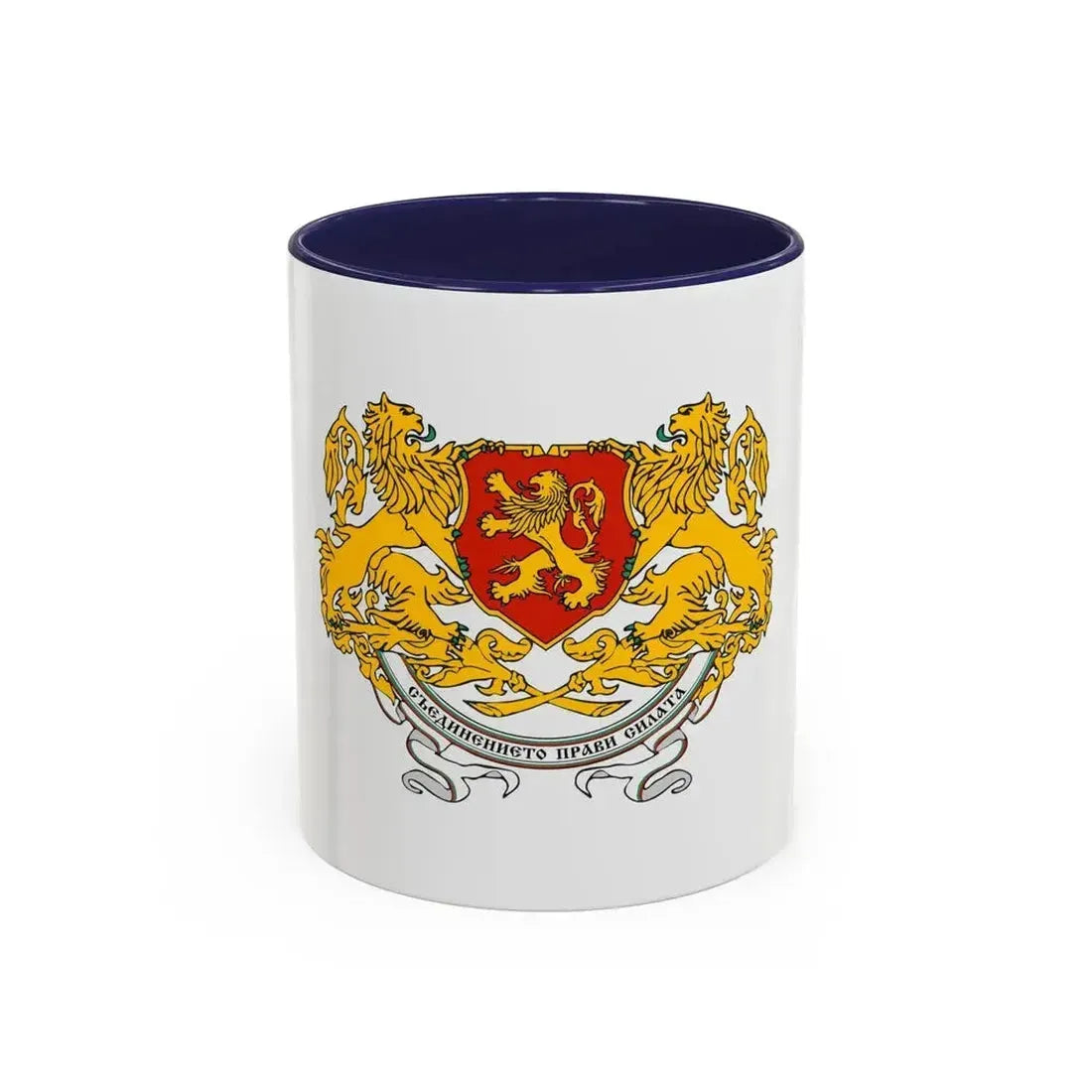 Coat of arms of People's Republic of Bulgaria (1946-1948) - Accent Coffee Mug 11oz Navy - Go Mug Yourself