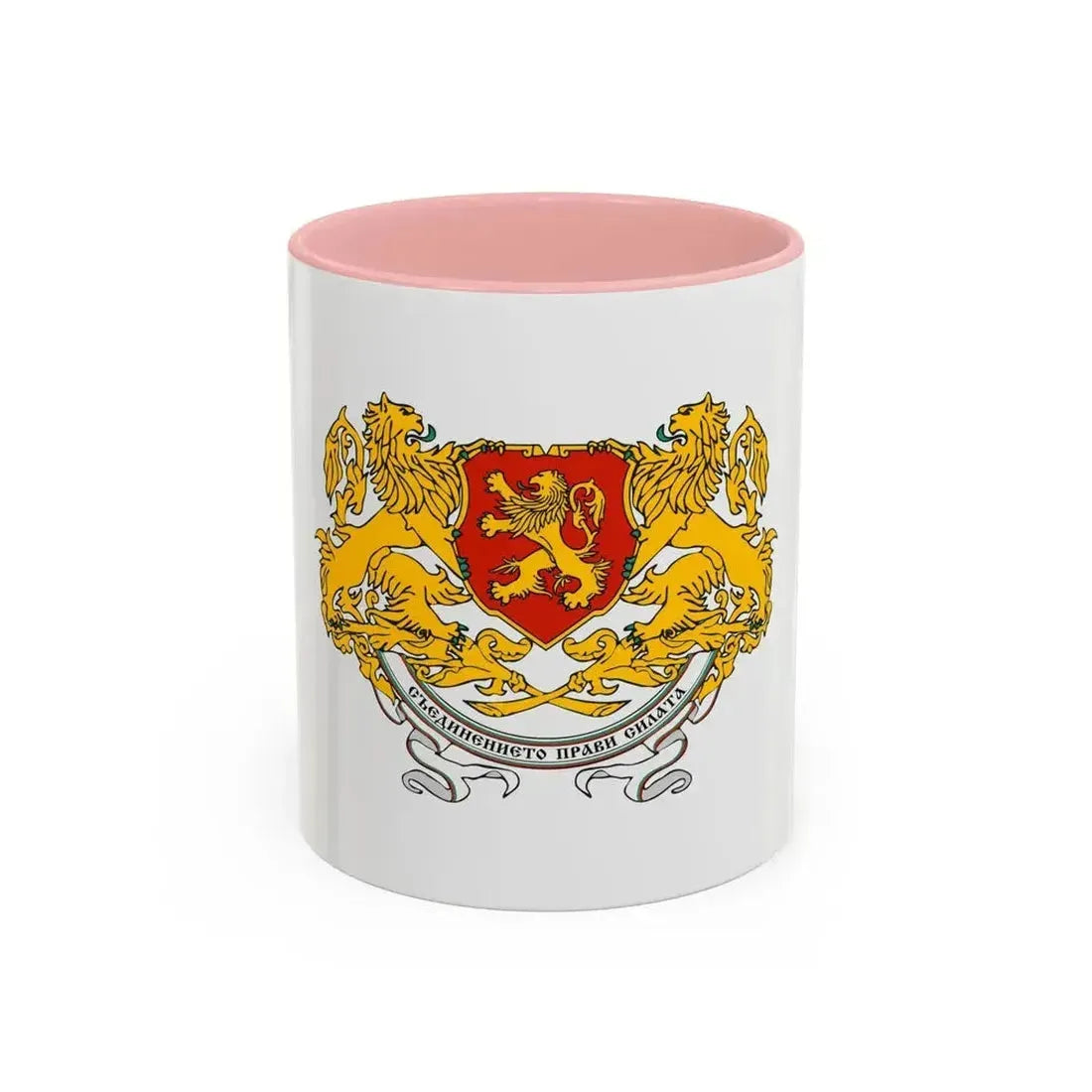 Coat of arms of People's Republic of Bulgaria (1946-1948) - Accent Coffee Mug 11oz Pink - Go Mug Yourself