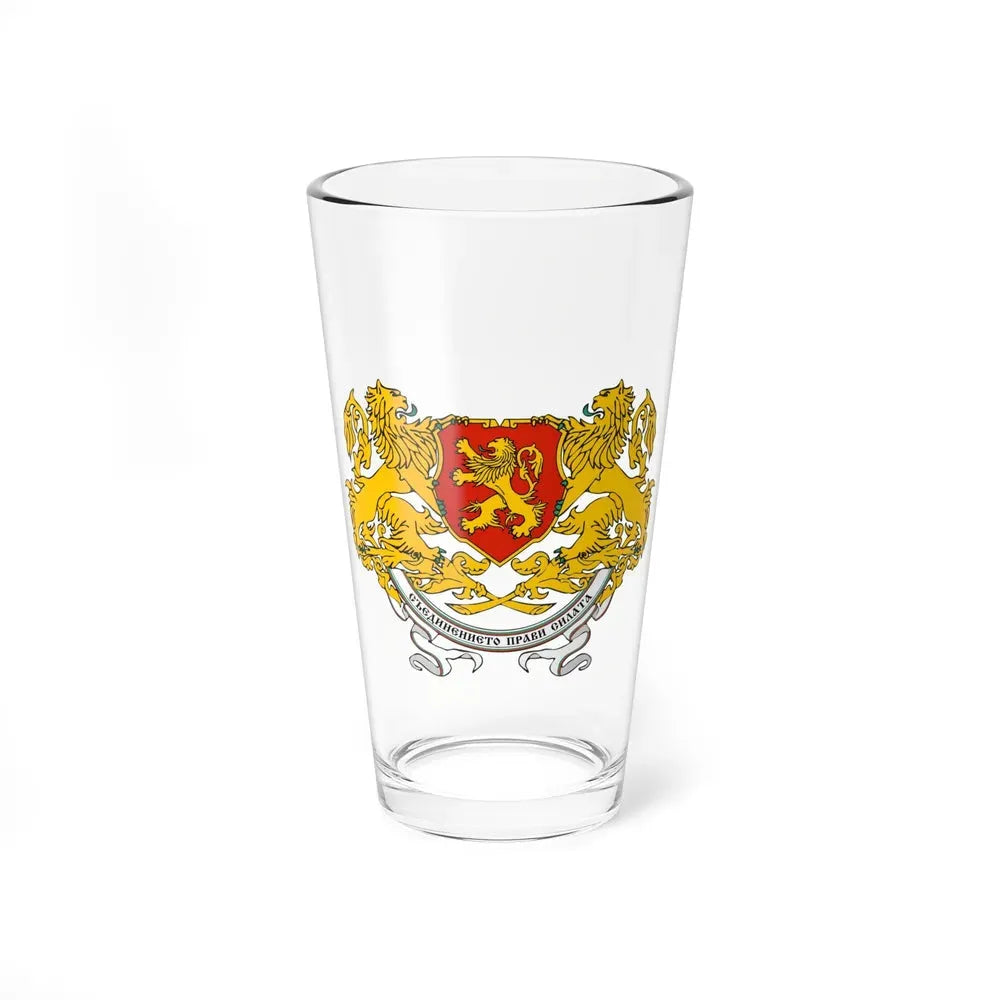 Coat of arms of People's Republic of Bulgaria (1946-1948) - Pint Glass 16oz 16oz - Go Mug Yourself