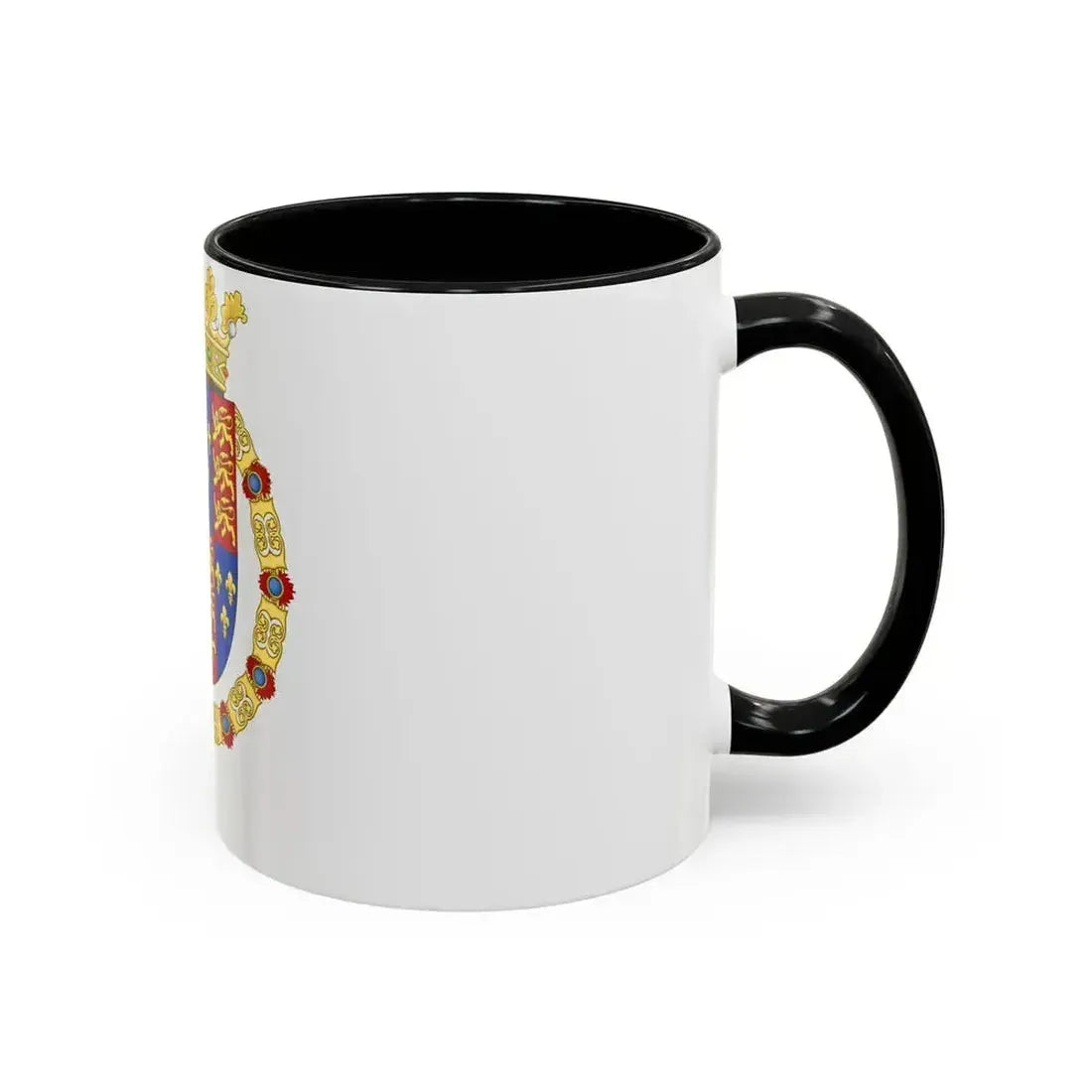 Coat of Arms of Philip II of Spain, English King Consort-Spanish Variant (1556-1558) - Accent Coffee Mug - Go Mug Yourself