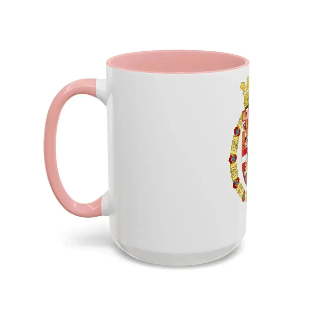 Coat of Arms of Philip II of Spain, English King Consort-Spanish Variant (1556-1558) - Accent Coffee Mug - Go Mug Yourself