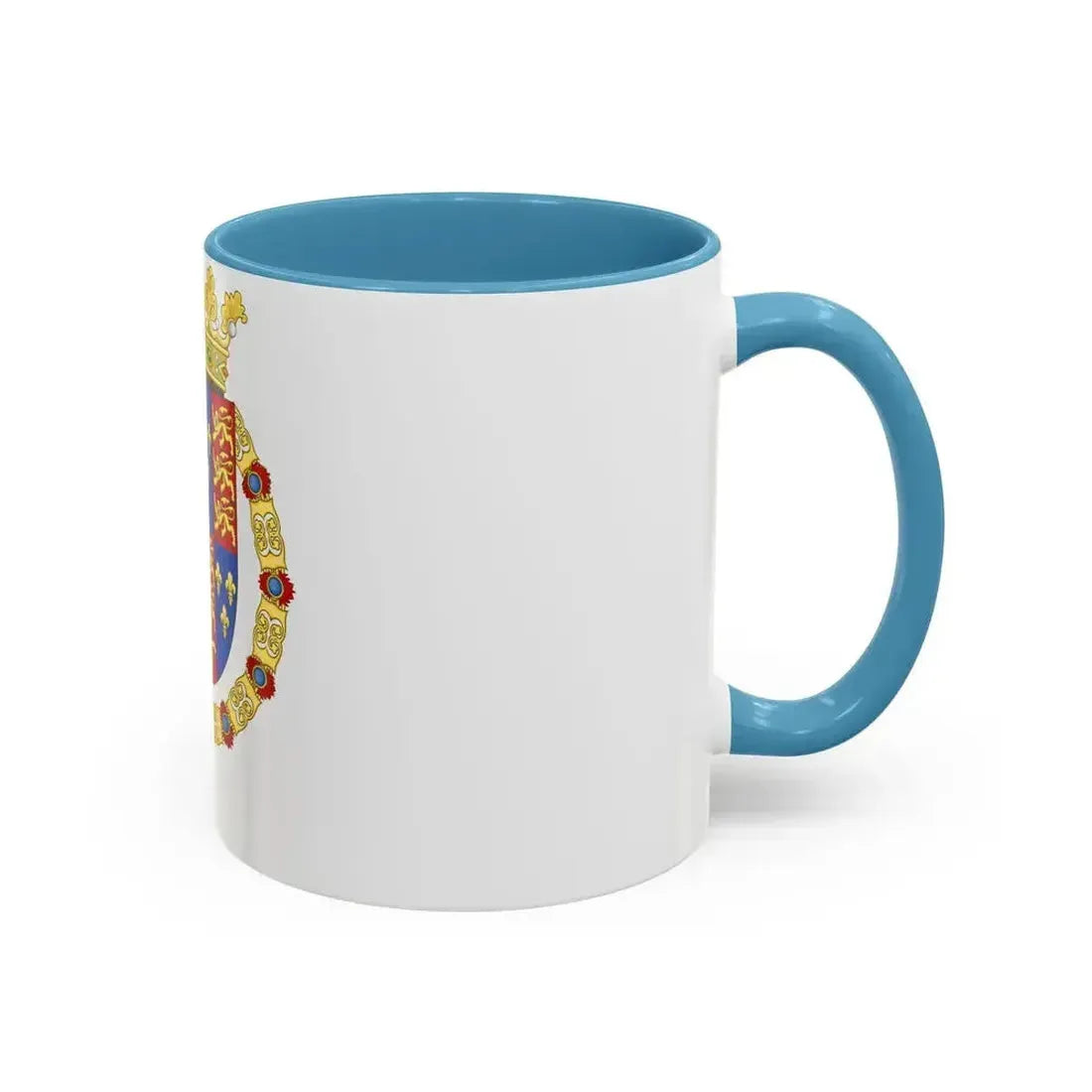 Coat of Arms of Philip II of Spain, English King Consort-Spanish Variant (1556-1558) - Accent Coffee Mug - Go Mug Yourself