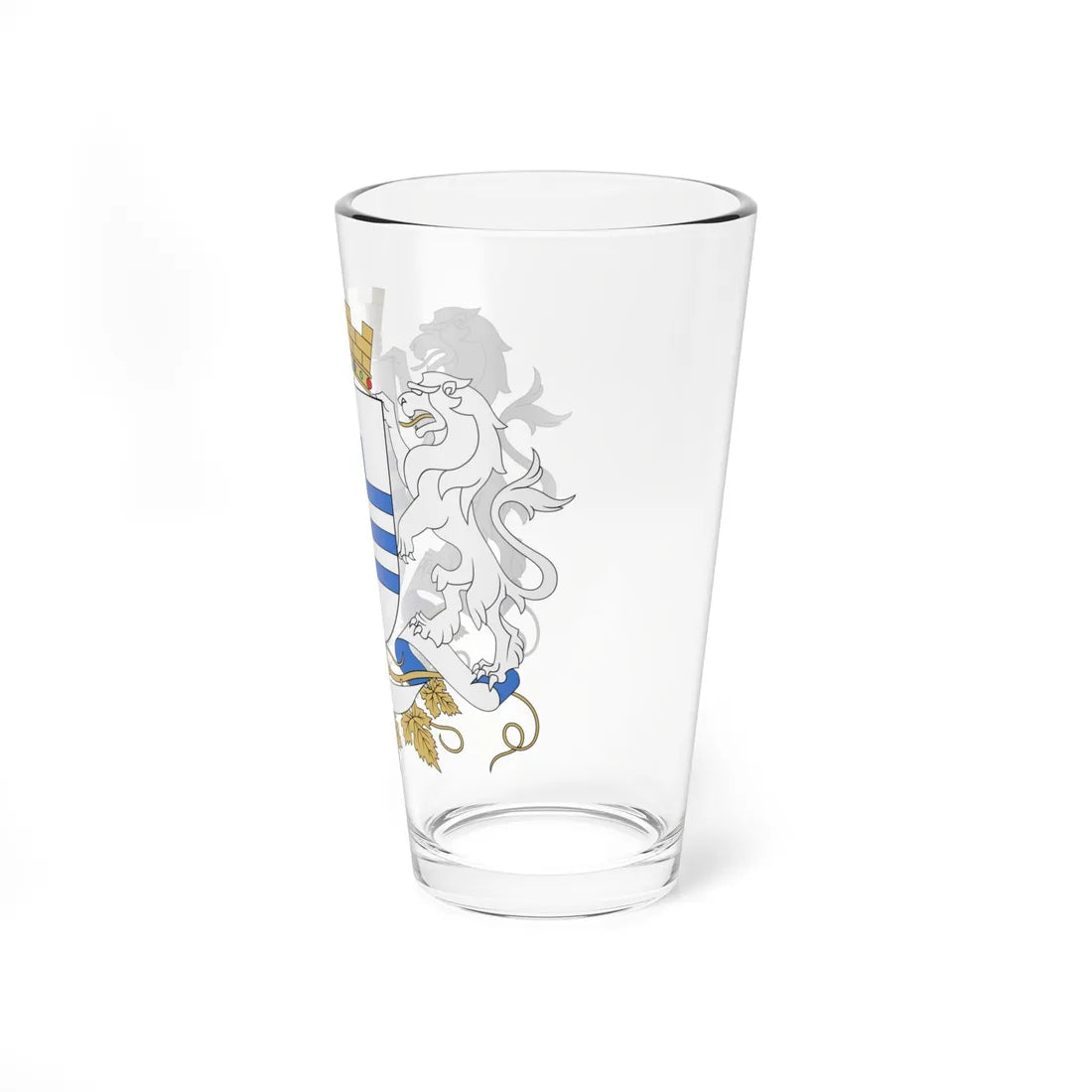 Coat of Arms of Podgorica (Montenegro) (Coat of Arms) Pint Glass 16oz - Go Mug Yourself