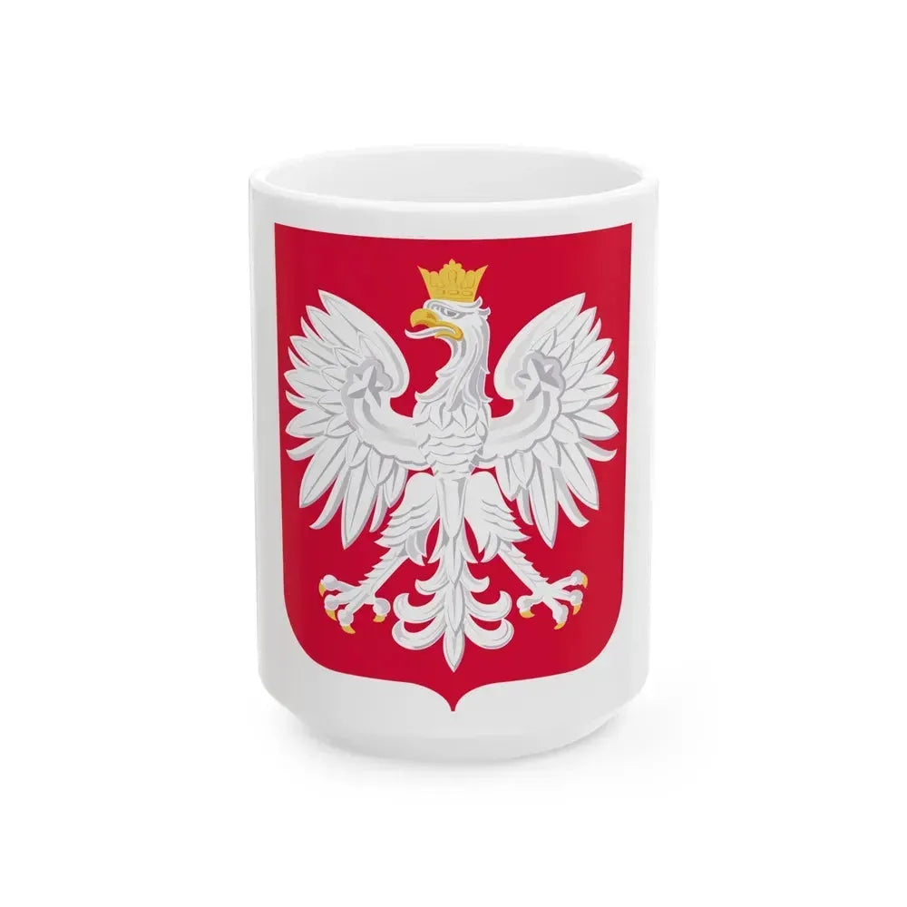 Coat of arms of Poland - White Coffee Mug 15oz - Go Mug Yourself
