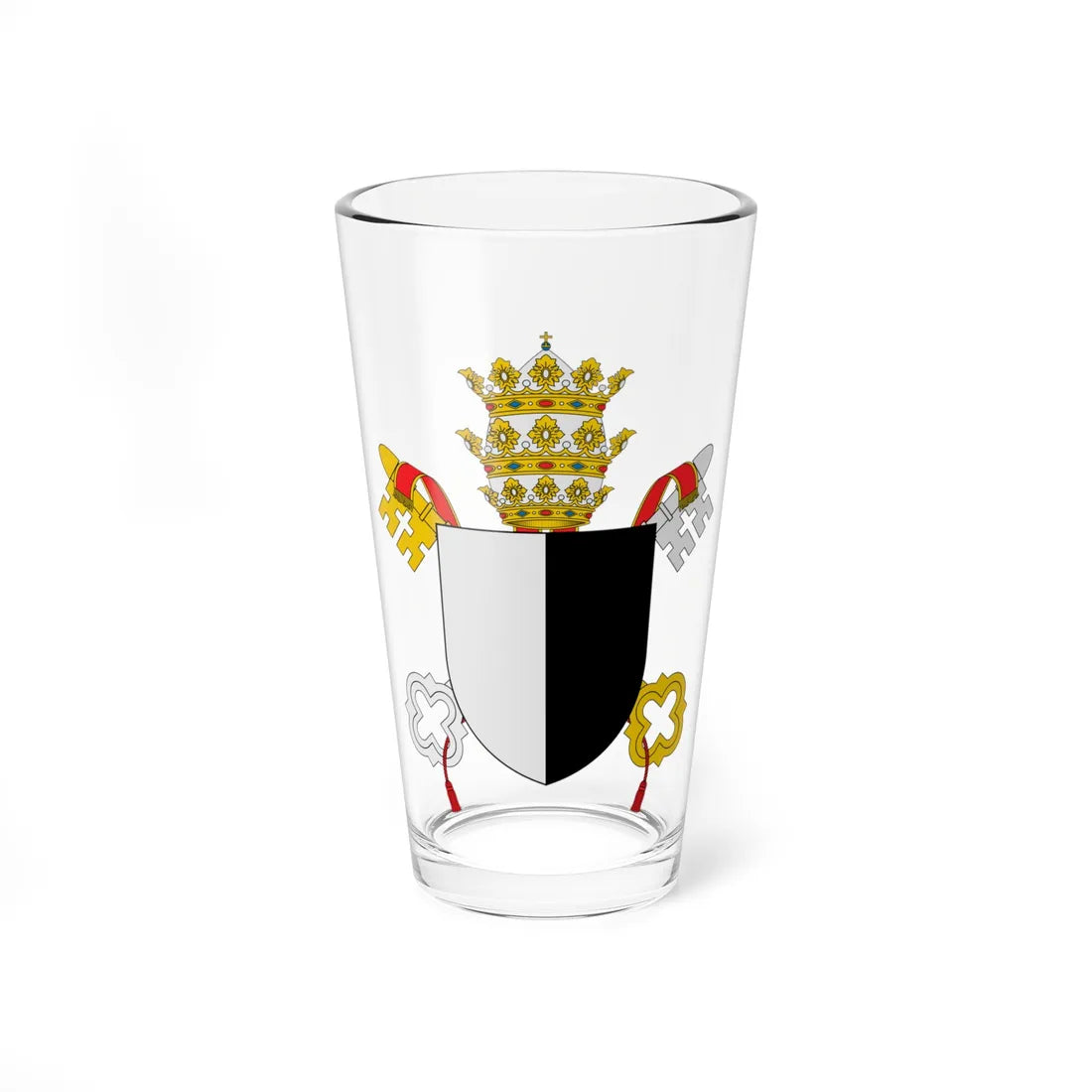 Coat of arms of Pope Benedict XI (Italy) (Coat of Arms) Pint Glass 16oz 16oz - Go Mug Yourself