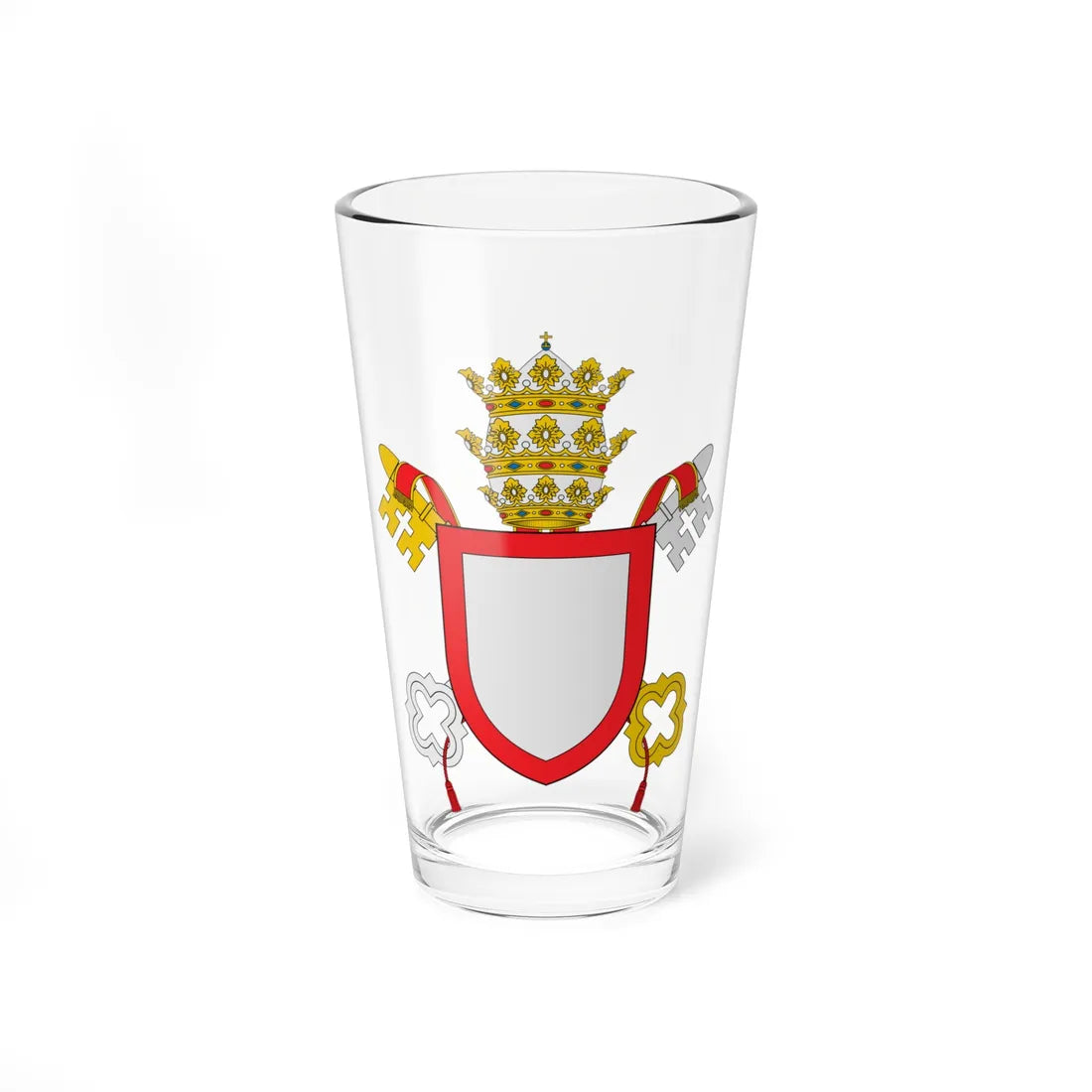Coat of arms of Pope Benedict XII (Italy) (Coat of Arms) Pint Glass 16oz 16oz - Go Mug Yourself