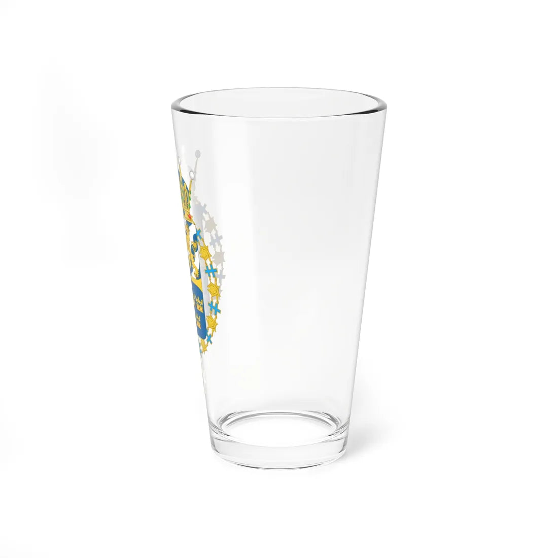 Coat of arms of Prince Bertil and Prince Julian Dukes of Halland (Sweden) (Coat of Arms) Pint Glass 16oz - Go Mug Yourself