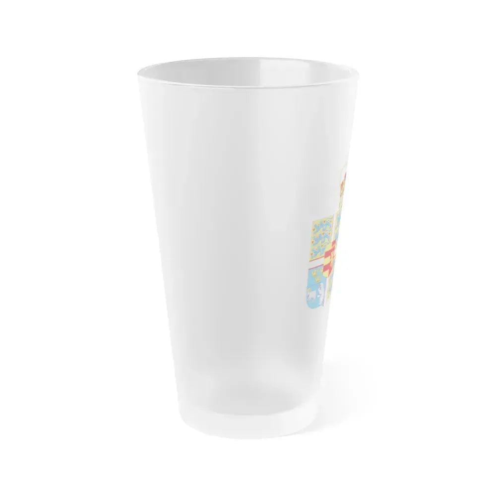 Coat of arms of Princess Marie of Denmark - Frosted Pint Glass 16oz - Go Mug Yourself