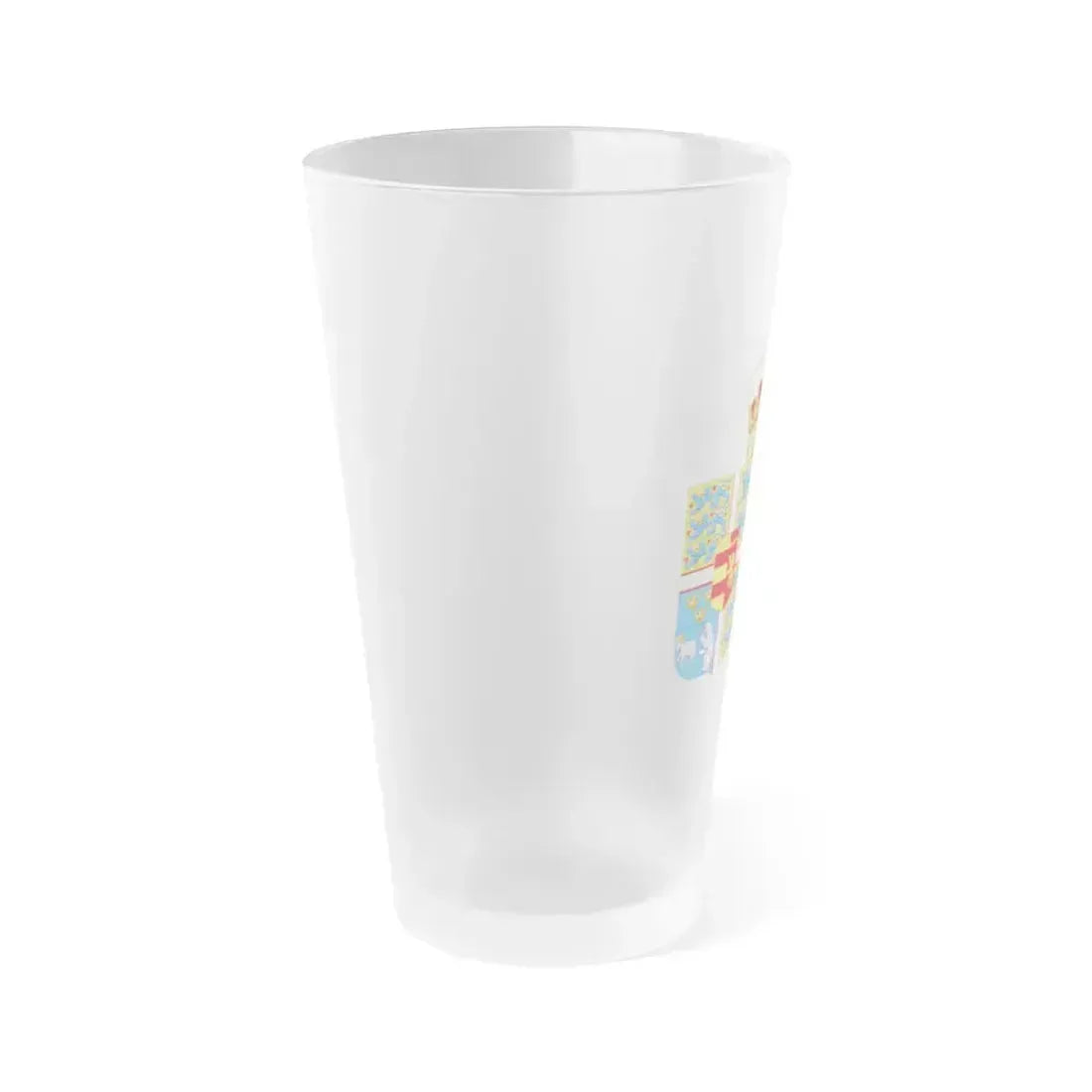 Coat of arms of Princess Marie of Denmark - Frosted Pint Glass 16oz - Go Mug Yourself