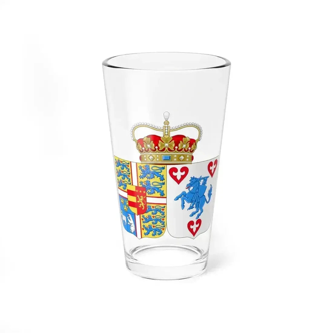 Coat of arms of Princess Marie of Denmark - Pint Glass 16oz 16oz - Go Mug Yourself