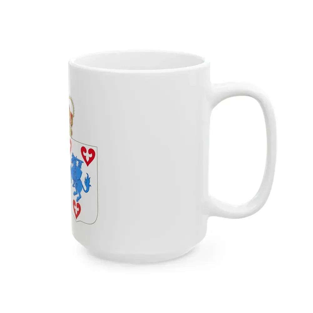 Coat of arms of Princess Marie of Denmark - White Coffee Mug - Go Mug Yourself
