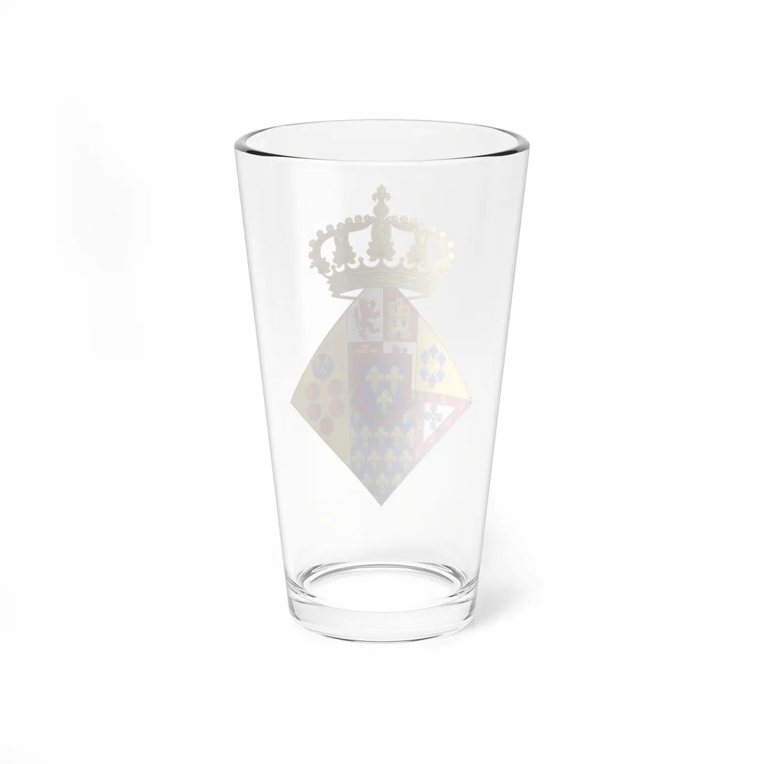 Coat of Arms of Princess of the Royal House of the Two Sicilies (Italy) (Coat of Arms) Pint Glass 16oz - Go Mug Yourself