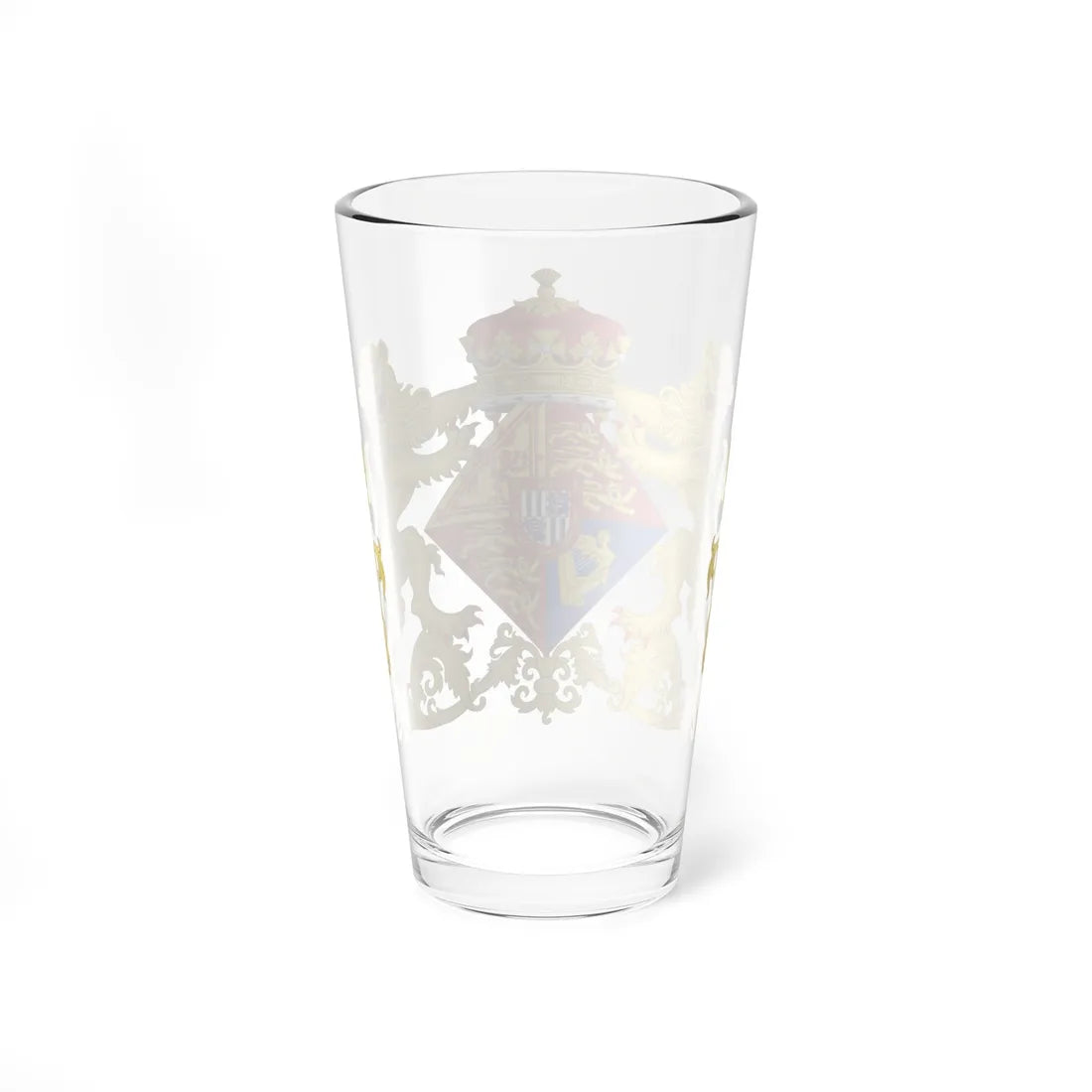 Coat of Arms of Princess Victoria Eugenie of Battenberg 1906 (Spain) (Coat of Arms) Pint Glass 16oz - Go Mug Yourself