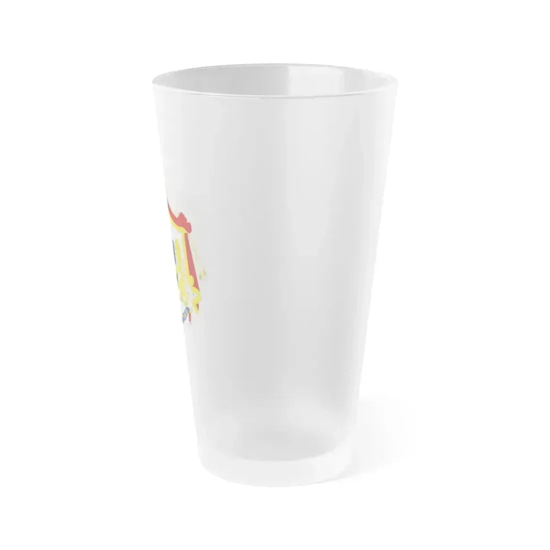 Coat of arms of Principality of Romania (1867-1872) - Frosted Pint Glass 16oz - Go Mug Yourself