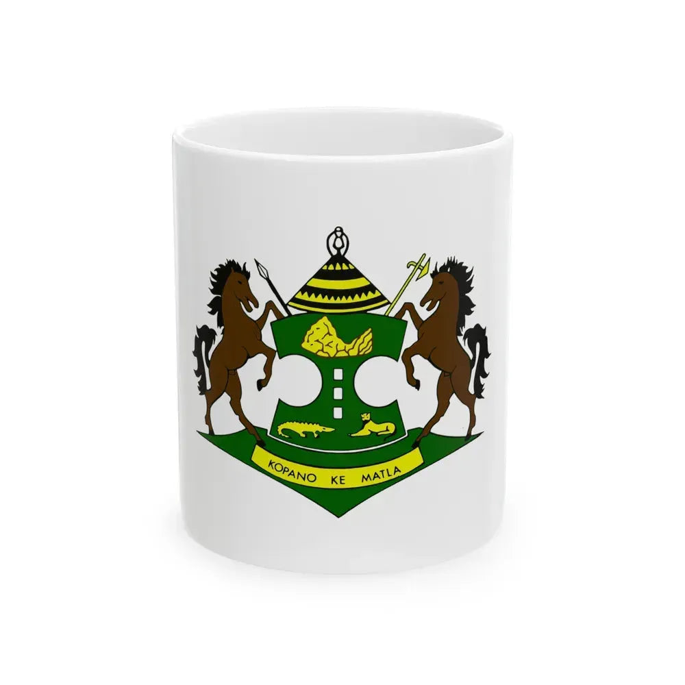 Coat of arms of QwaQwa - White Coffee Mug 11oz - Go Mug Yourself